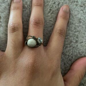 NOWT Handcrafted Stone Ring size 8